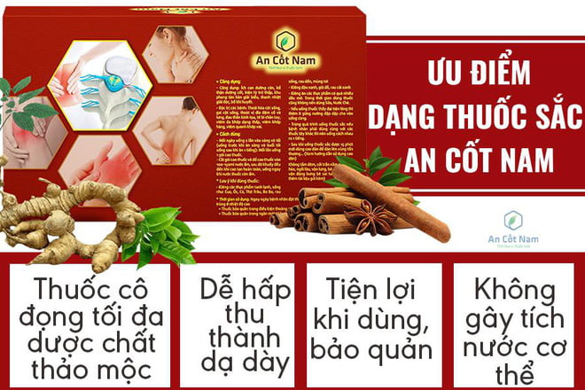 an-cot-nam An Cốt Nam có dạng thuốc sắc sẵn tiện dụng và hiệu quả