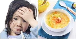 dinh dưỡng cho bé bị sốt